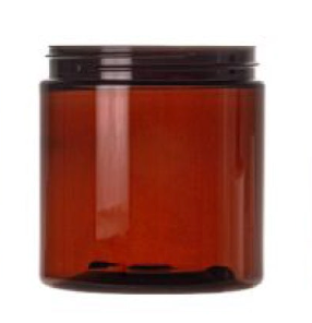 16 oz Wide Mouth PET Jars - AMBER - Plastic Jar | General Bottle Supply