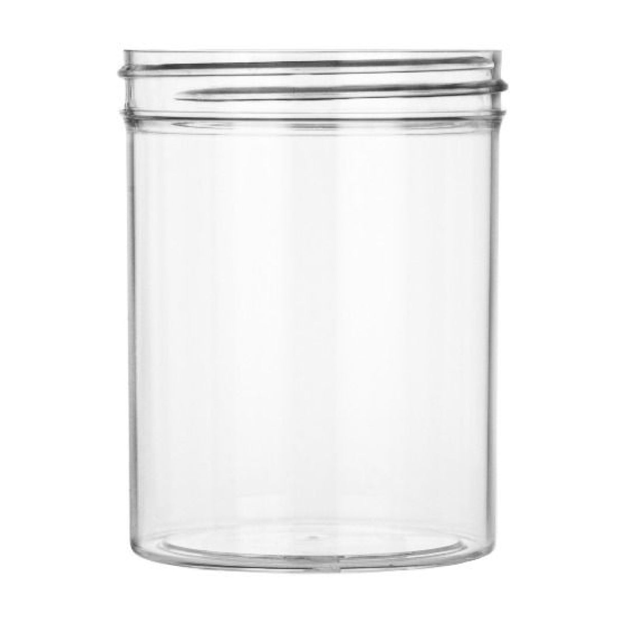 8 oz Single Wall Jar PS - Clear (70/400) - Plastic Jar | General Bottle Supply