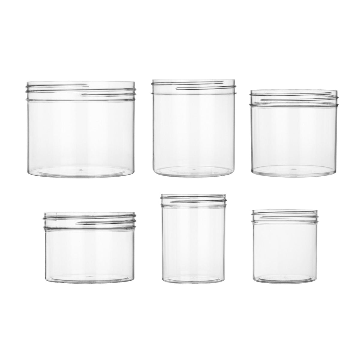 0.25 oz Single Wall Jar PS - Clear - Plastic Jar | General Bottle Supply