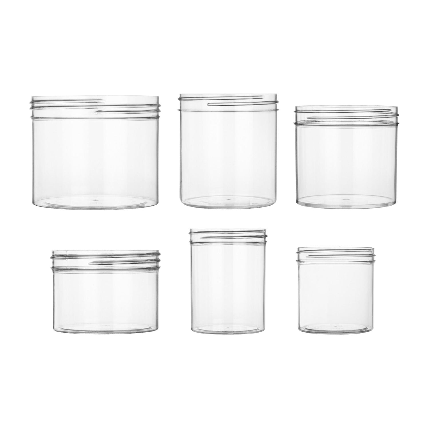 4 oz Single Wall Jar PS - Clear (58/400) - Plastic Jar | General Bottle Supply