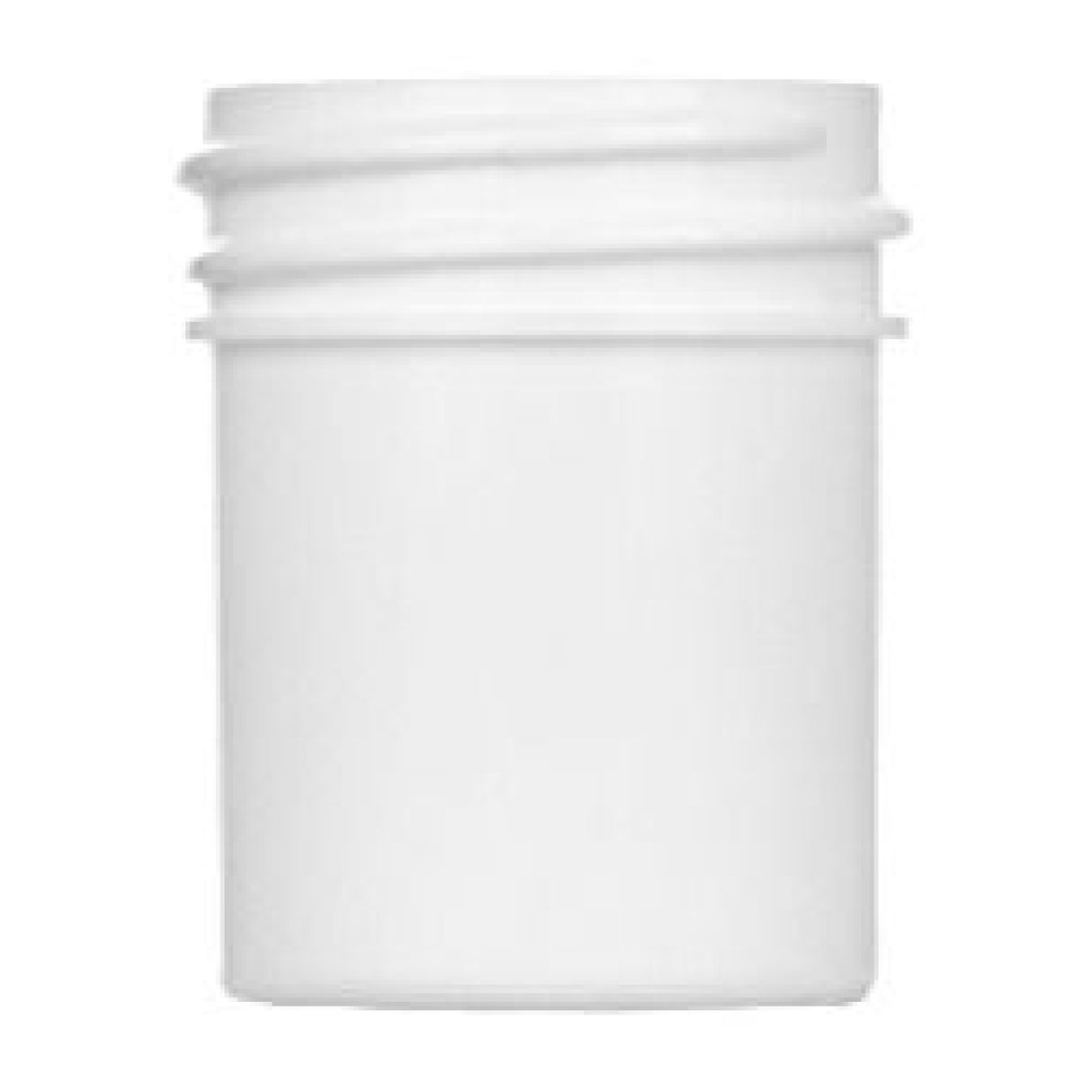 0.5 oz Single Wall Polypropylene - White - Plastic Jar | General Bottle Supply