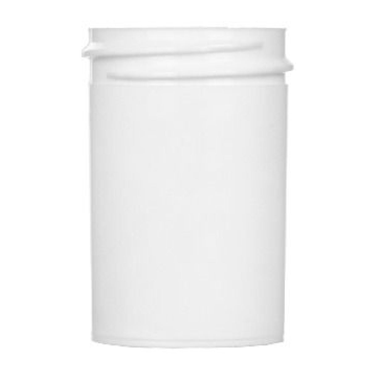 1 oz Single Wall Polypropylene - White (38/400) - Plastic Jar | General Bottle Supply
