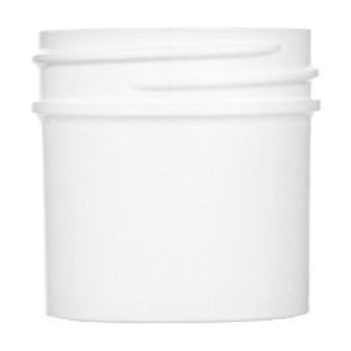 1 oz Single Wall Polypropylene - White (43/400) - Plastic Jar | General Bottle Supply