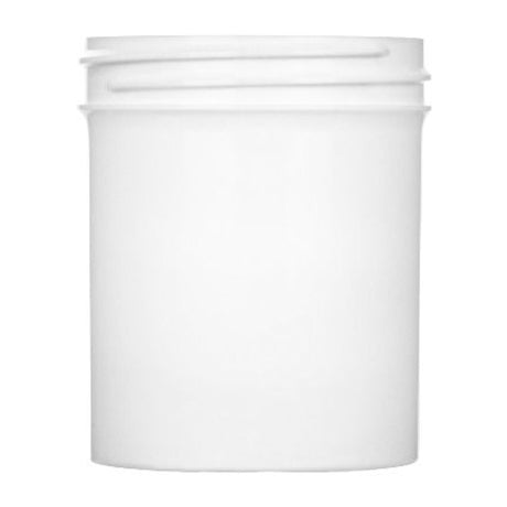 4 oz Single Wall Polypropylene - White (58/400) - Plastic Jar | General Bottle Supply
