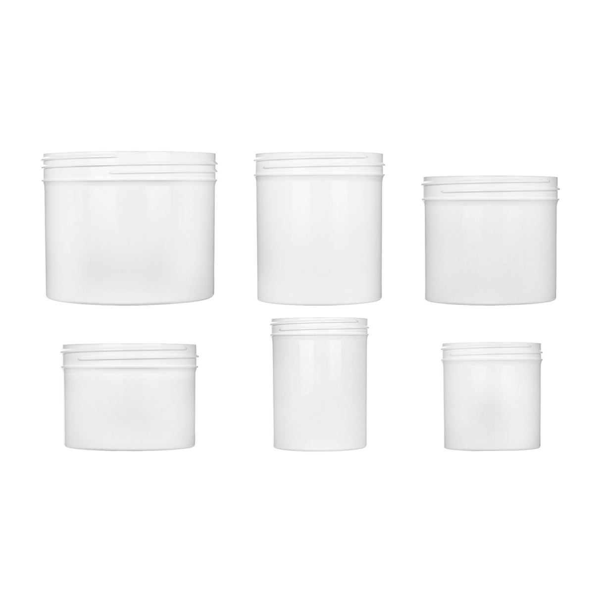 16 oz Single Wall Polypropylene - White - Plastic Jar | General Bottle Supply