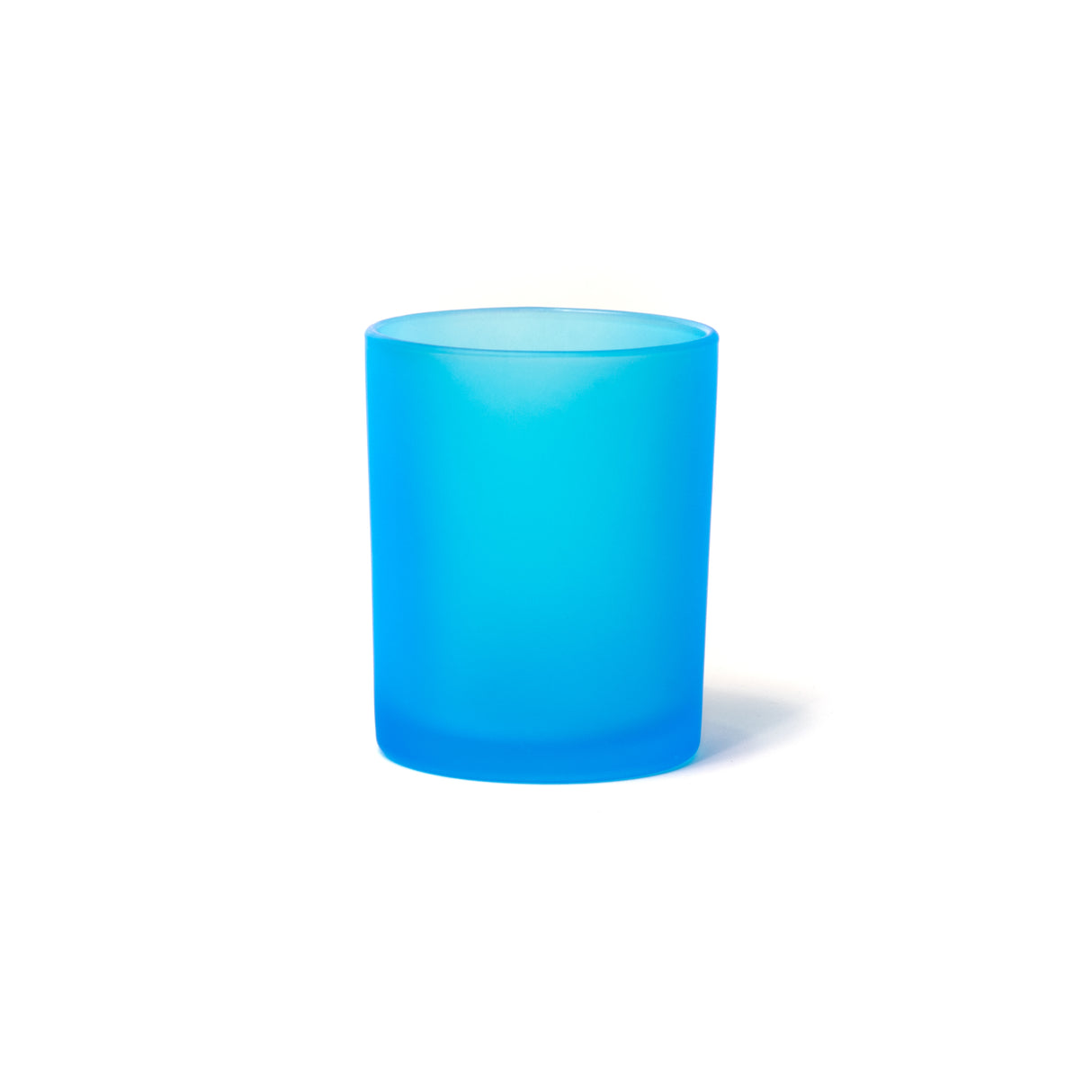 7oz Glass Candle Jar - Sky Blue Frosted - Glass Jar | General Bottle Supply