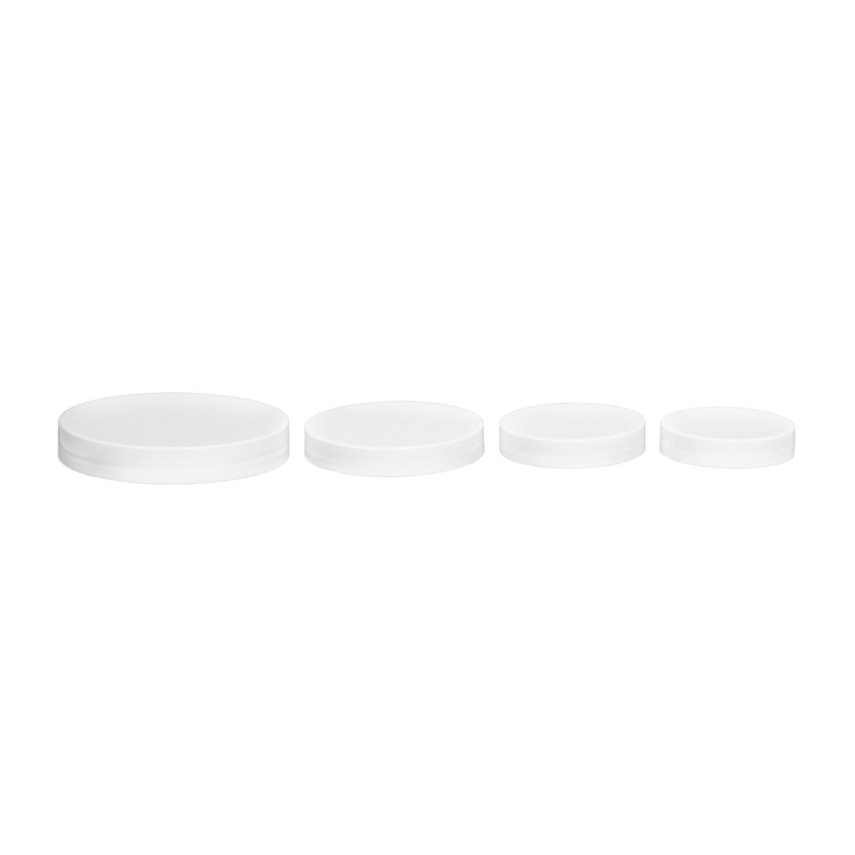Smooth Unlined Plastic Bottle Caps - Natural (70/400) - Assorted Caps | General Bottle Supply