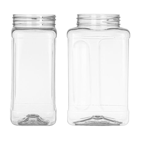 22 oz Spice Oblong PET - Clear - Plastic Jar | General Bottle Supply