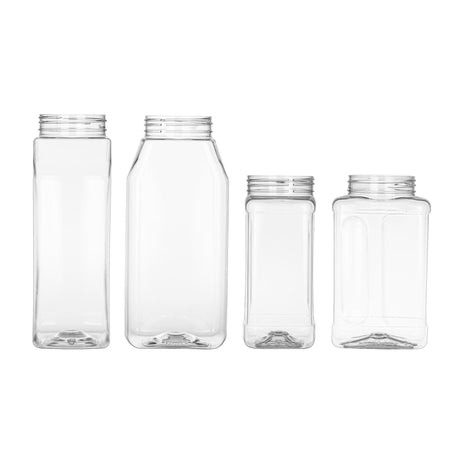 32 oz Spice Oblong PET - Clear - Plastic Jar | General Bottle Supply