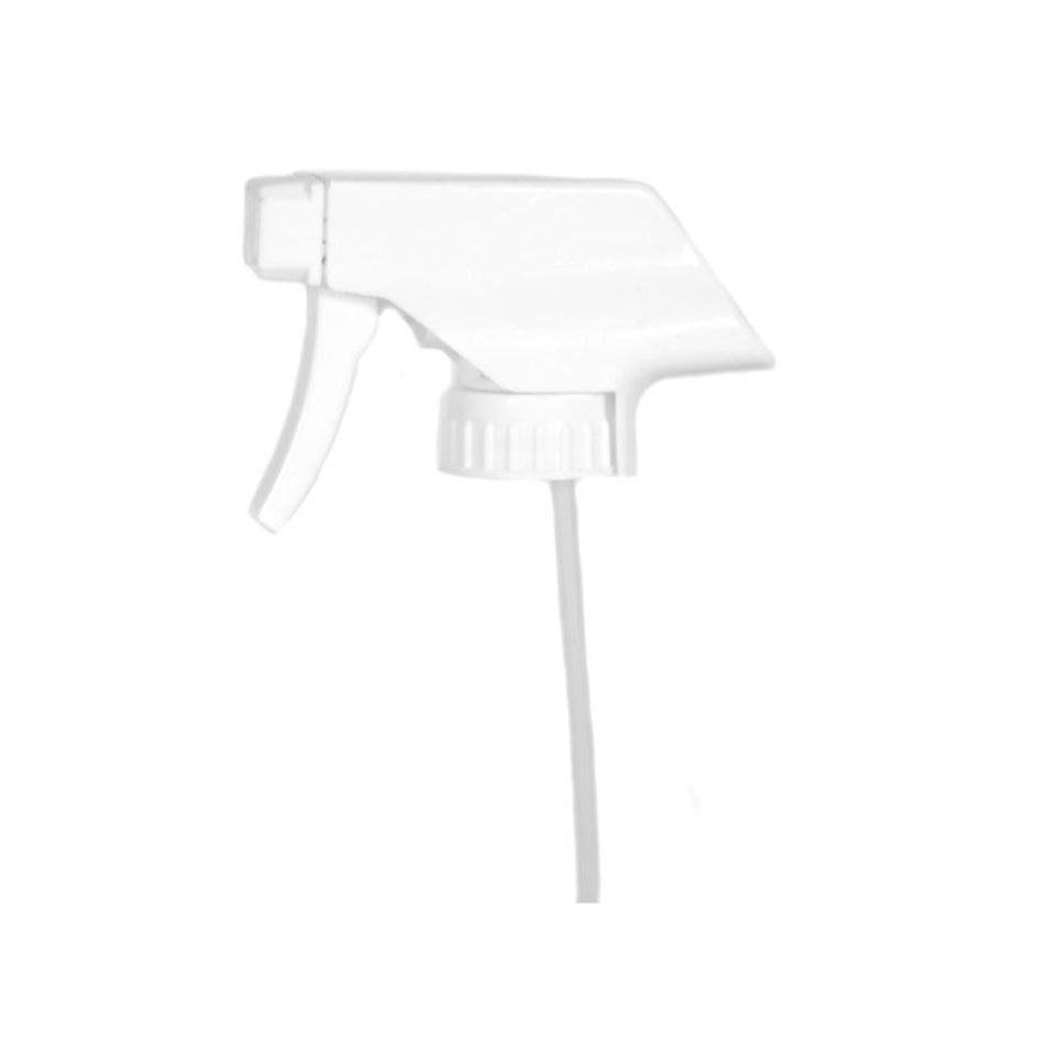 Square Head Trigger Sprayer - White (28/400) - Dispensing Caps | General Bottle Supply