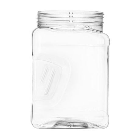 16 oz Square PET Jars - Clear - Plastic Jar | General Bottle Supply