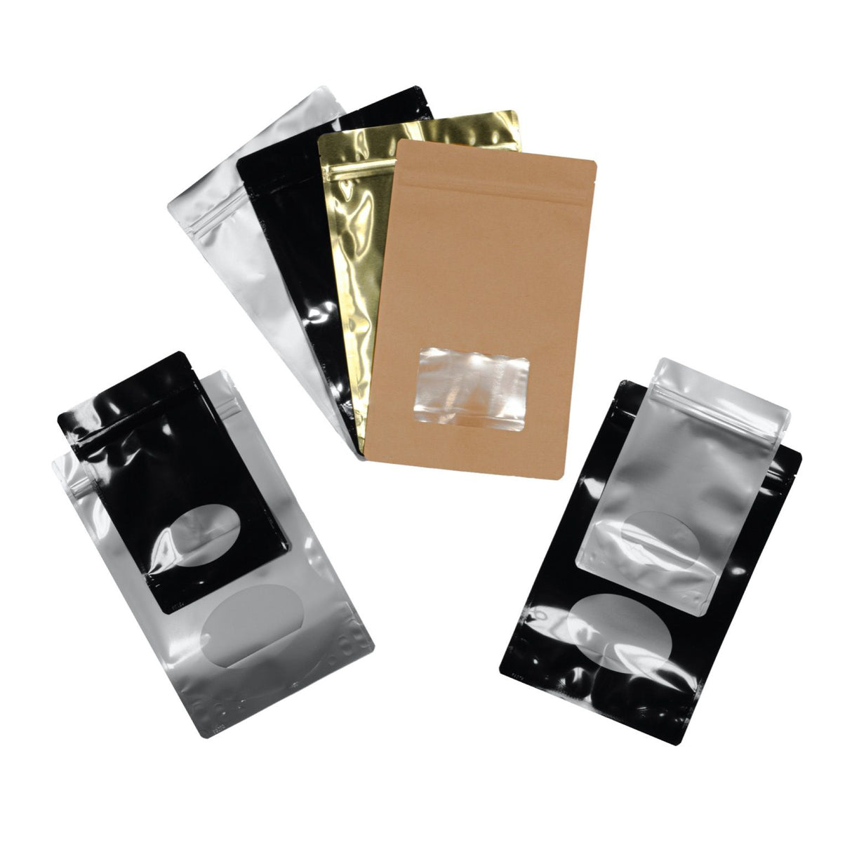 16 oz Stand Up Pouch Flexible Packaging - Poly Foil Clear/Silver - Flexible Packaging | General Bottle Supply