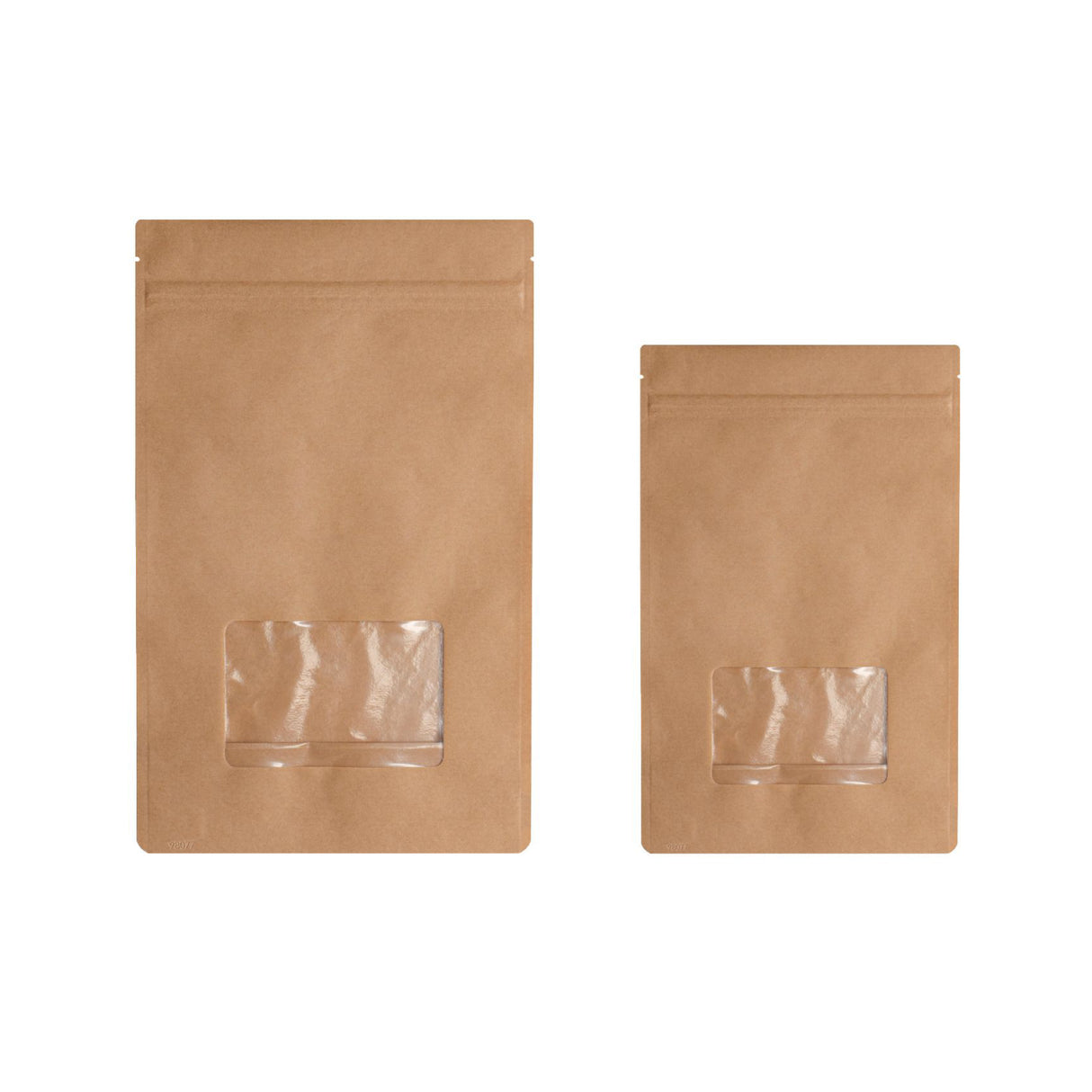 16 oz Stand Up Pouch Flexible Packaging - Natural with Window - Flexible Packaging | General Bottle Supply