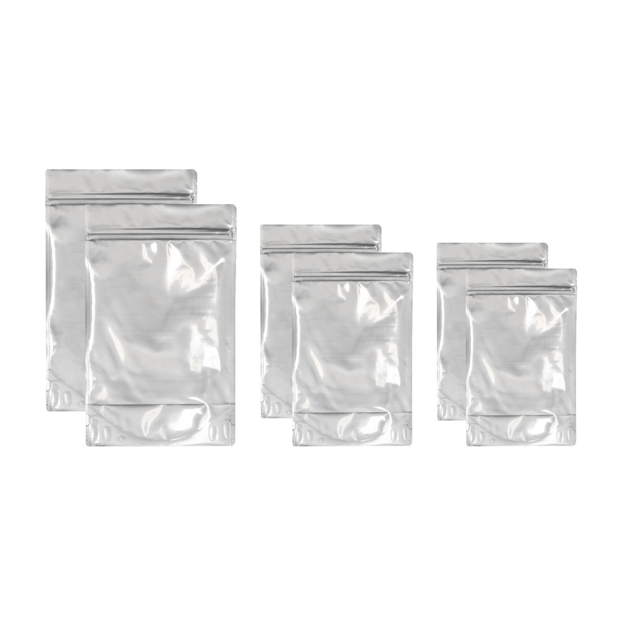 16 oz Stand Up Pouch Flexible Packaging - Poly Foil Clear/Silver - Flexible Packaging | General Bottle Supply