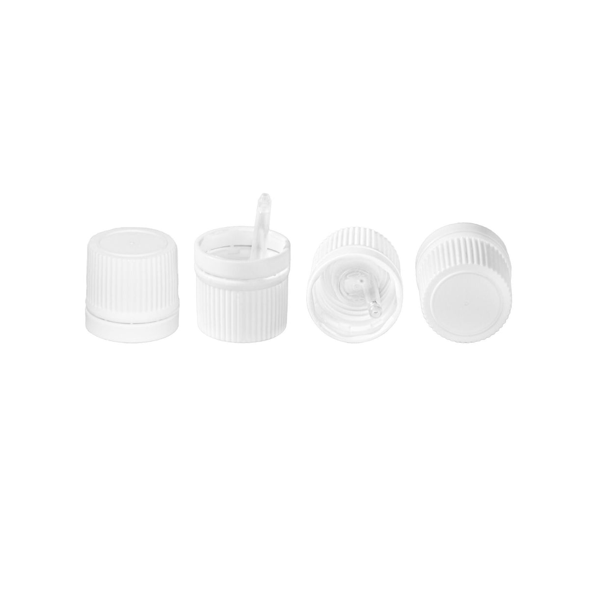 Tamper Evident Caps with Fitment Aroma - White (18mm) - Assorted Caps | General Bottle Supply