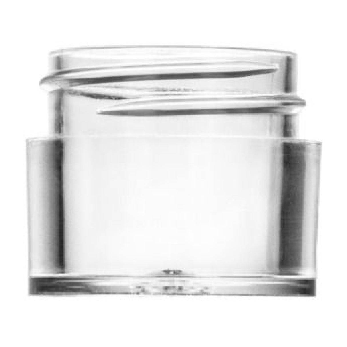 0.25 oz Thick Wall Plastic Jar Polystyrene - Clear - Plastic Jar | General Bottle Supply
