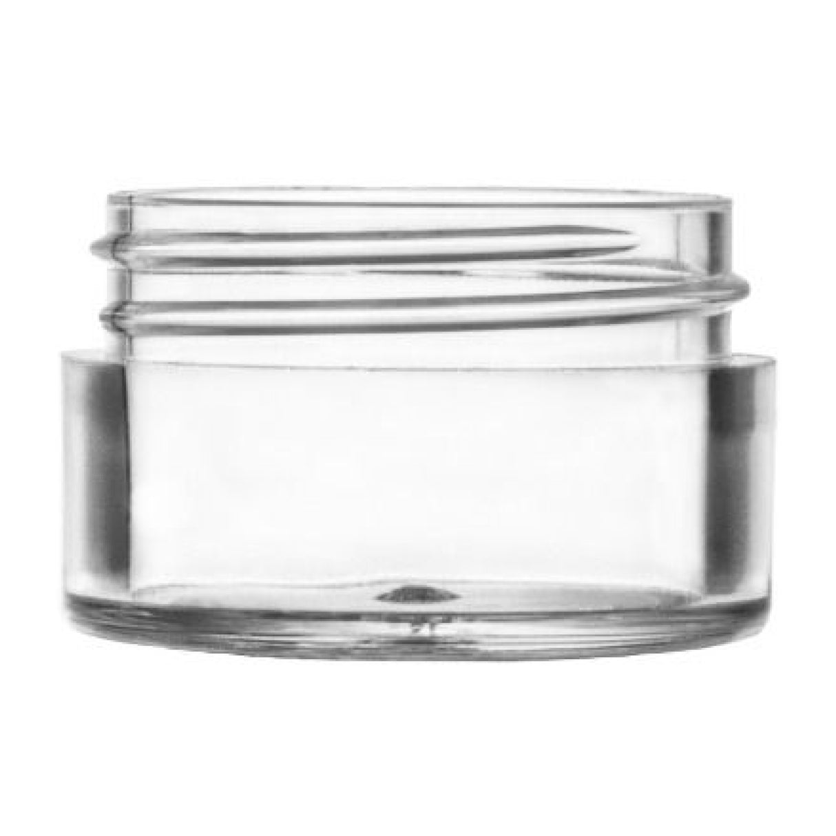 0.5 oz Thick Wall Plastic Jar Polystyrene - Clear - Plastic Jar | General Bottle Supply