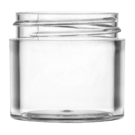 1 oz Thick Wall Plastic Jar Polystyrene - Clear - Plastic Jar | General Bottle Supply