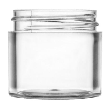 2 oz Thick Wall Plastic Jar Polystyrene - Clear - Plastic Jar | General Bottle Supply