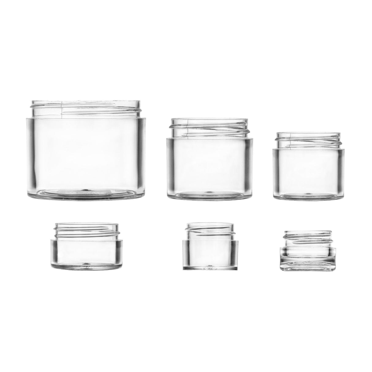 1 oz Thick Wall Plastic Jar Polystyrene - Clear - Plastic Jar | General Bottle Supply