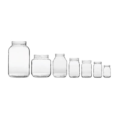 16 oz Universal Glass Jar - Flint - Glass Jar | General Bottle Supply