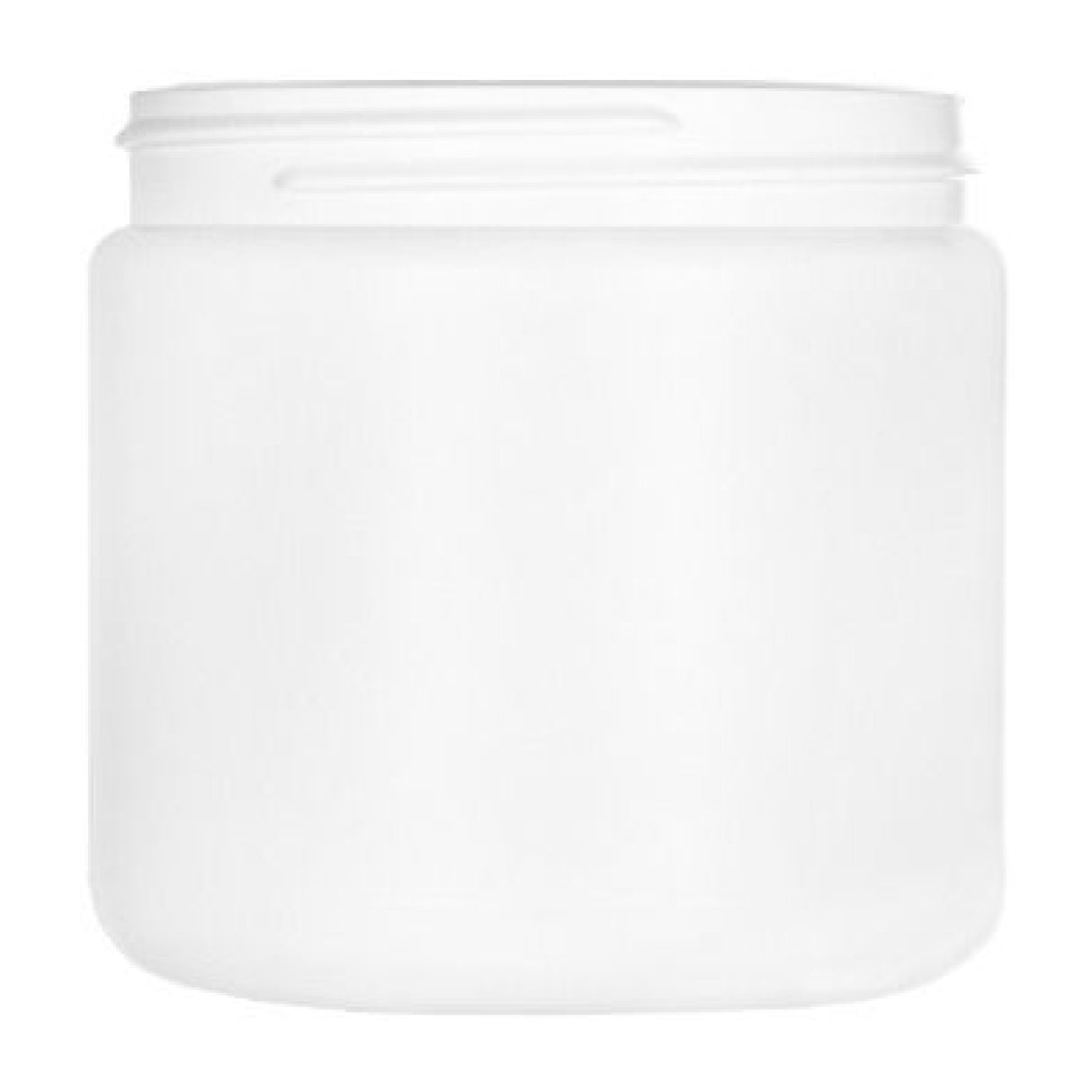 16 oz Wide Mouth HDPE Jars - White - Plastic Jar | General Bottle Supply