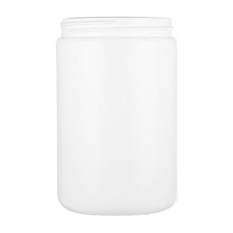 25 oz Wide Mouth HDPE Jars - White - Plastic Jar | General Bottle Supply