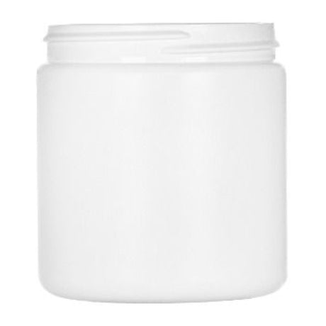 8 oz Wide Mouth HDPE Jars - White - Plastic Jar | General Bottle Supply