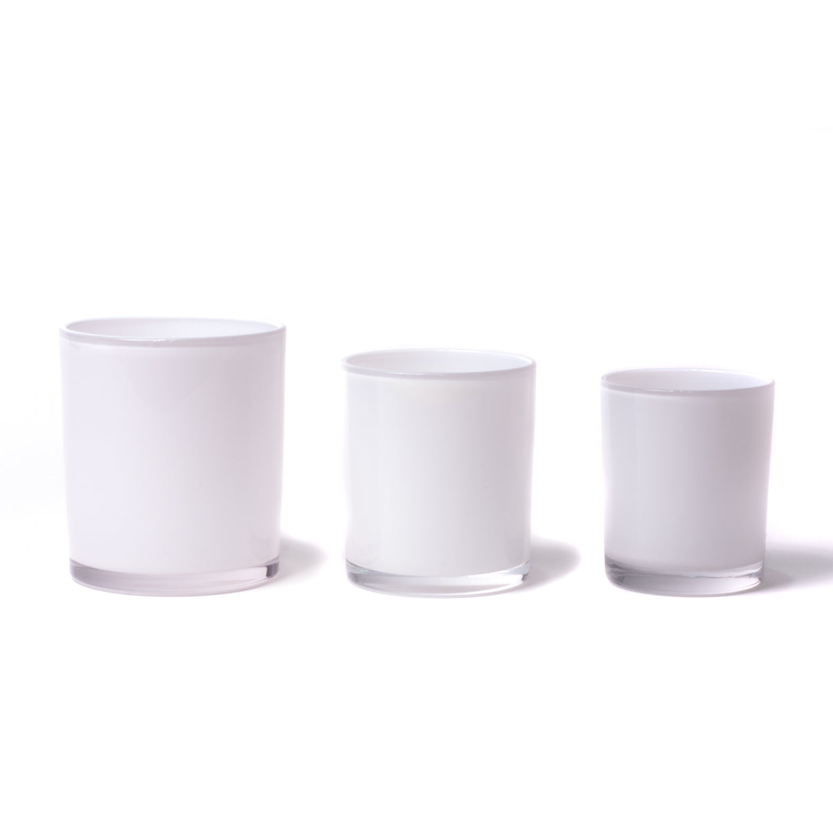 10oz Glass Candle Jar - White (Internal) - Glass Jar | General Bottle Supply