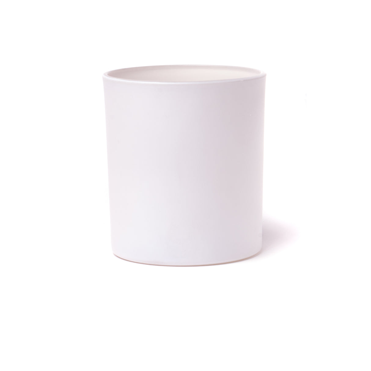 15oz Glass Candle Jar - Matte White - Glass Jar | General Bottle Supply