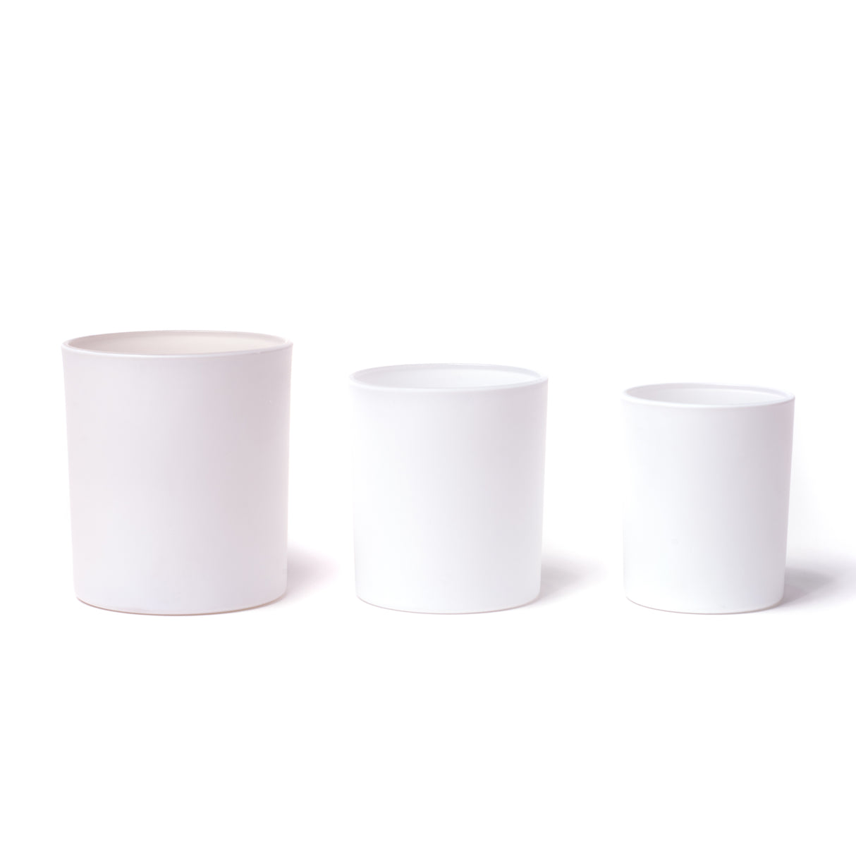 15oz Glass Candle Jar - Matte White - Glass Jar | General Bottle Supply