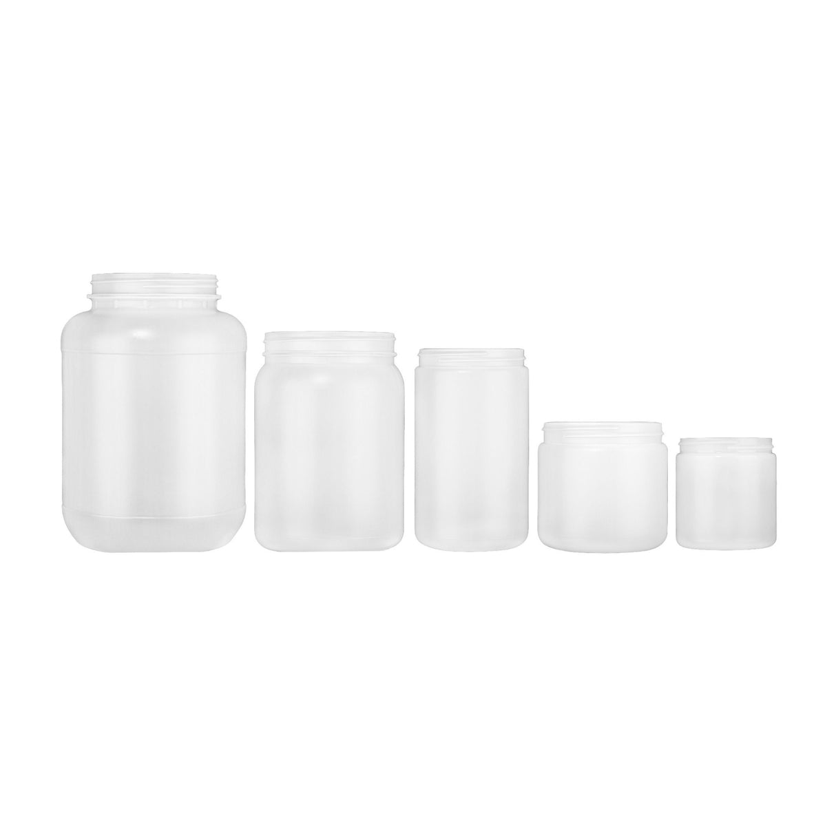 16 oz Wide Mouth HDPE Jars - Natural - Plastic Jar | General Bottle Supply