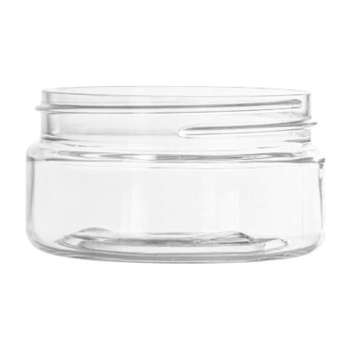 2 oz Wide Mouth PET Jars - Clear (Low Profile) - Plastic Jar | General Bottle Supply
