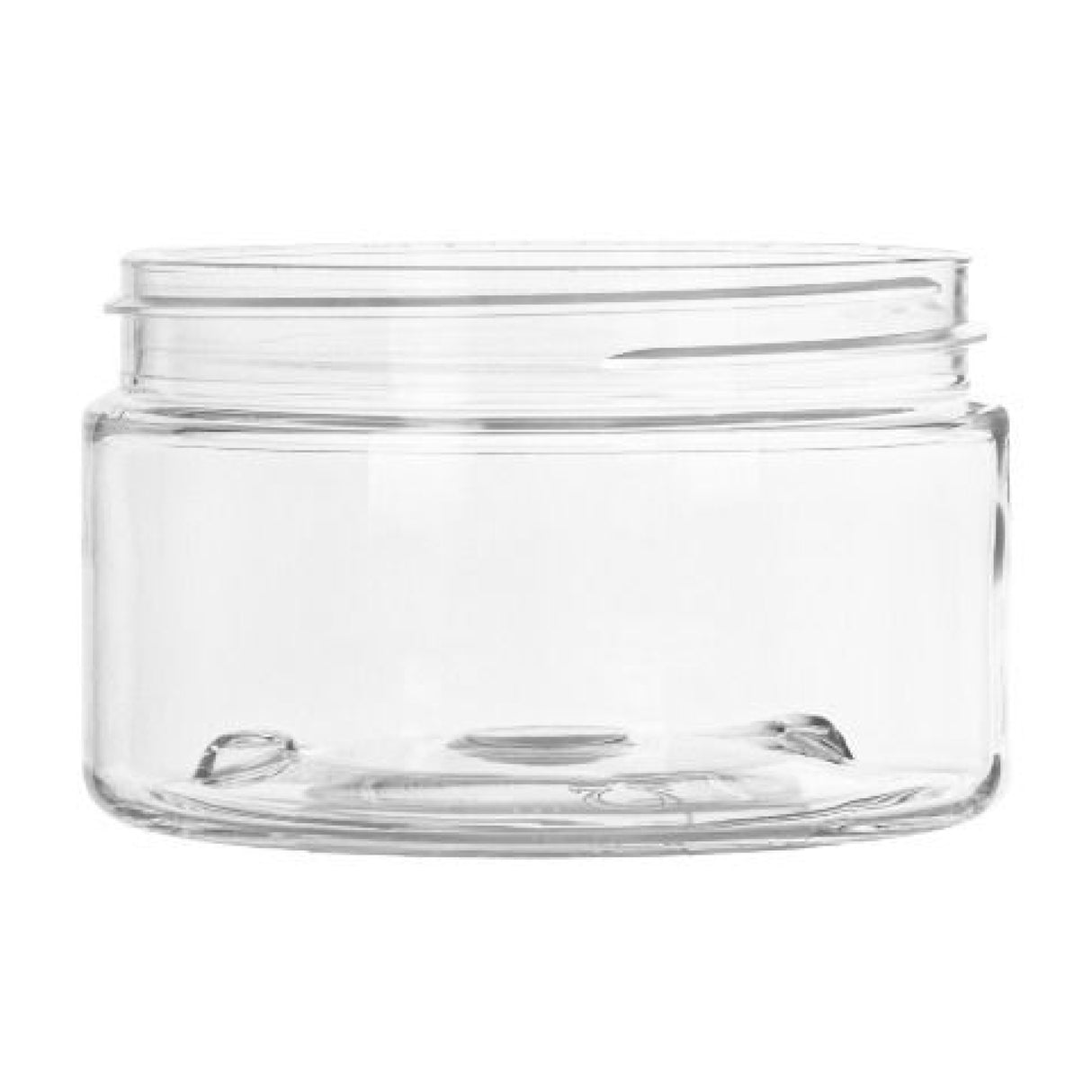 4 oz Wide Mouth PET Jars - Clear (Low Profile) - Plastic Jar | General Bottle Supply