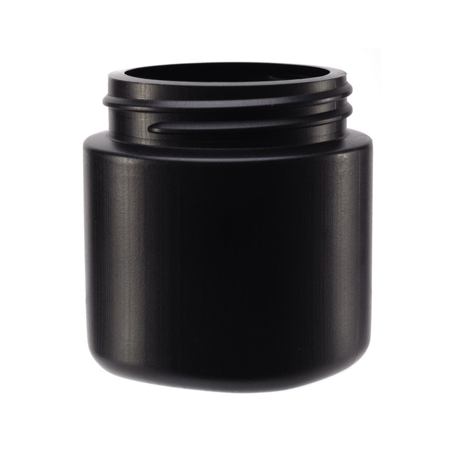 4oz Extra-Wide HDPE Jar (53/450) - Matte Black - Plastic Jar | General Bottle Supply