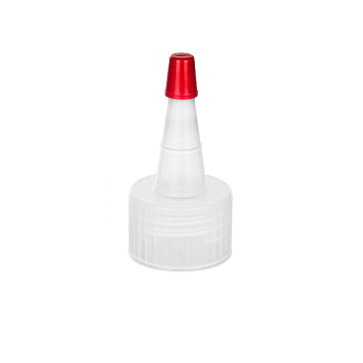 Yorker (Spouted) Caps - No Hole With Red Tip (28/400) - Dispensing Caps | General Bottle Supply
