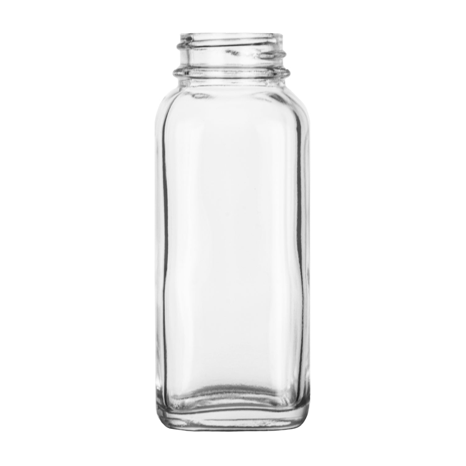 4 oz French Square Bottle - Glass Bottle | General Bottle Supply