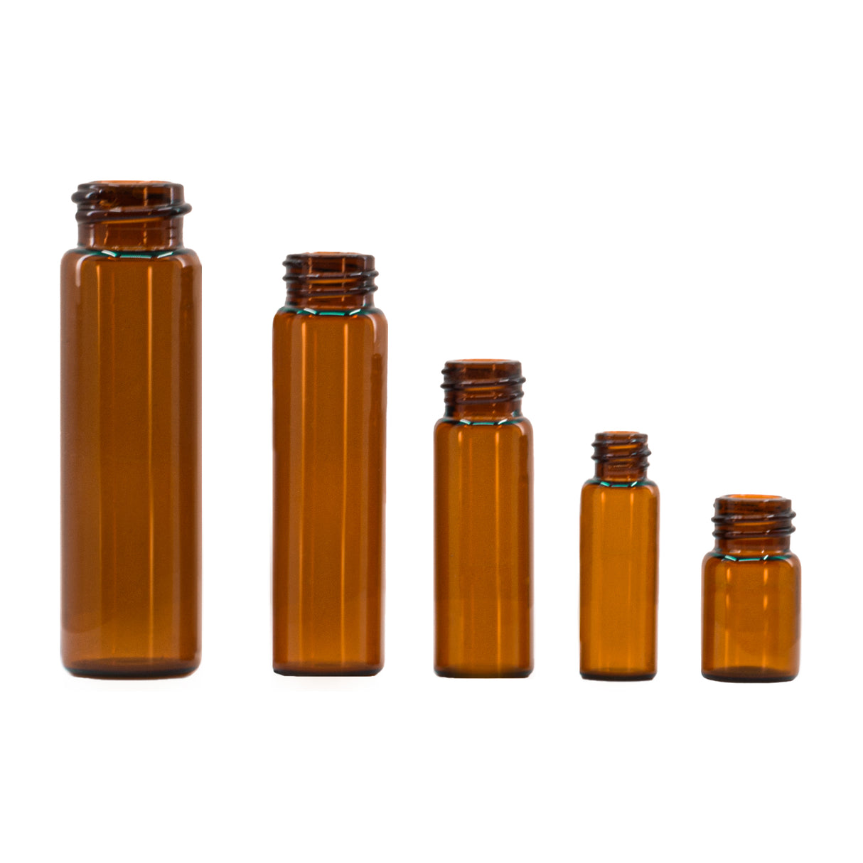 0.5 Dram Glass Vial - Amber - Glass Vial | General Bottle Supply