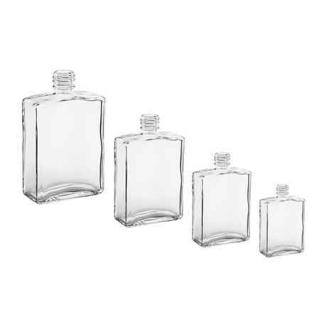 4 oz Rectangular Phoenix Cosmetic Container - Glass Bottle | General Bottle Supply