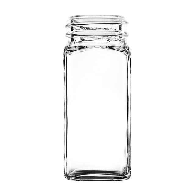 4 oz Square Spice Jar - Glass Jar | General Bottle Supply