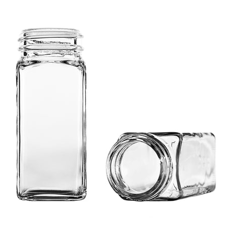 4 oz Square Spice Jar - Glass Jar | General Bottle Supply