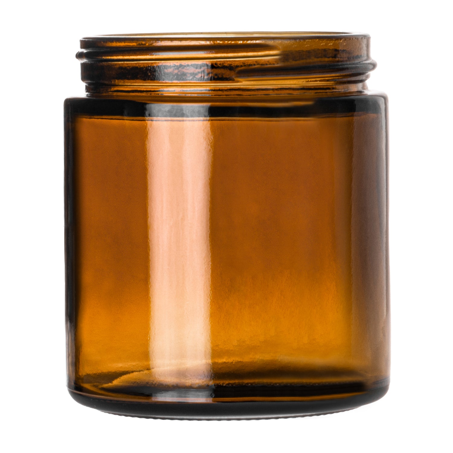 4 oz Straight Sided Glass Jars - Amber - Glass Jar | General Bottle Supply
