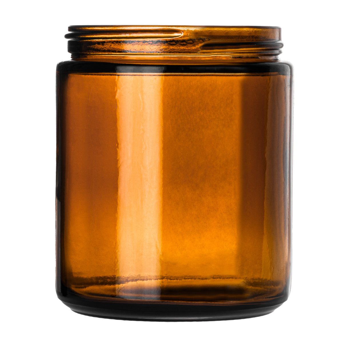 8 oz Straight Sided Glass Jars - Amber - Glass Jar | General Bottle Supply