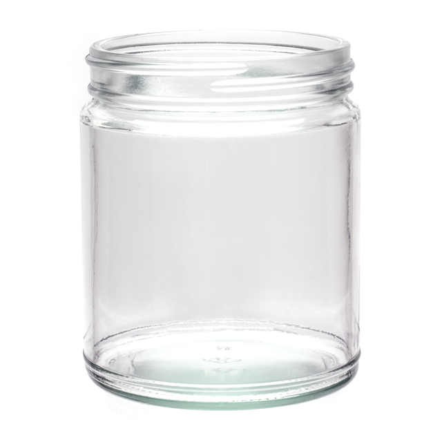 9 oz Straight Sided Glass Jars - Flint (70/400) - Glass Jar | General Bottle Supply