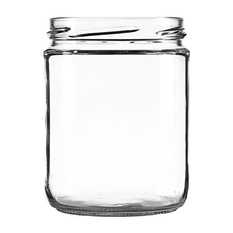 16 oz Wide Mouth Salsa Jar - Flint - Glass Jar | General Bottle Supply