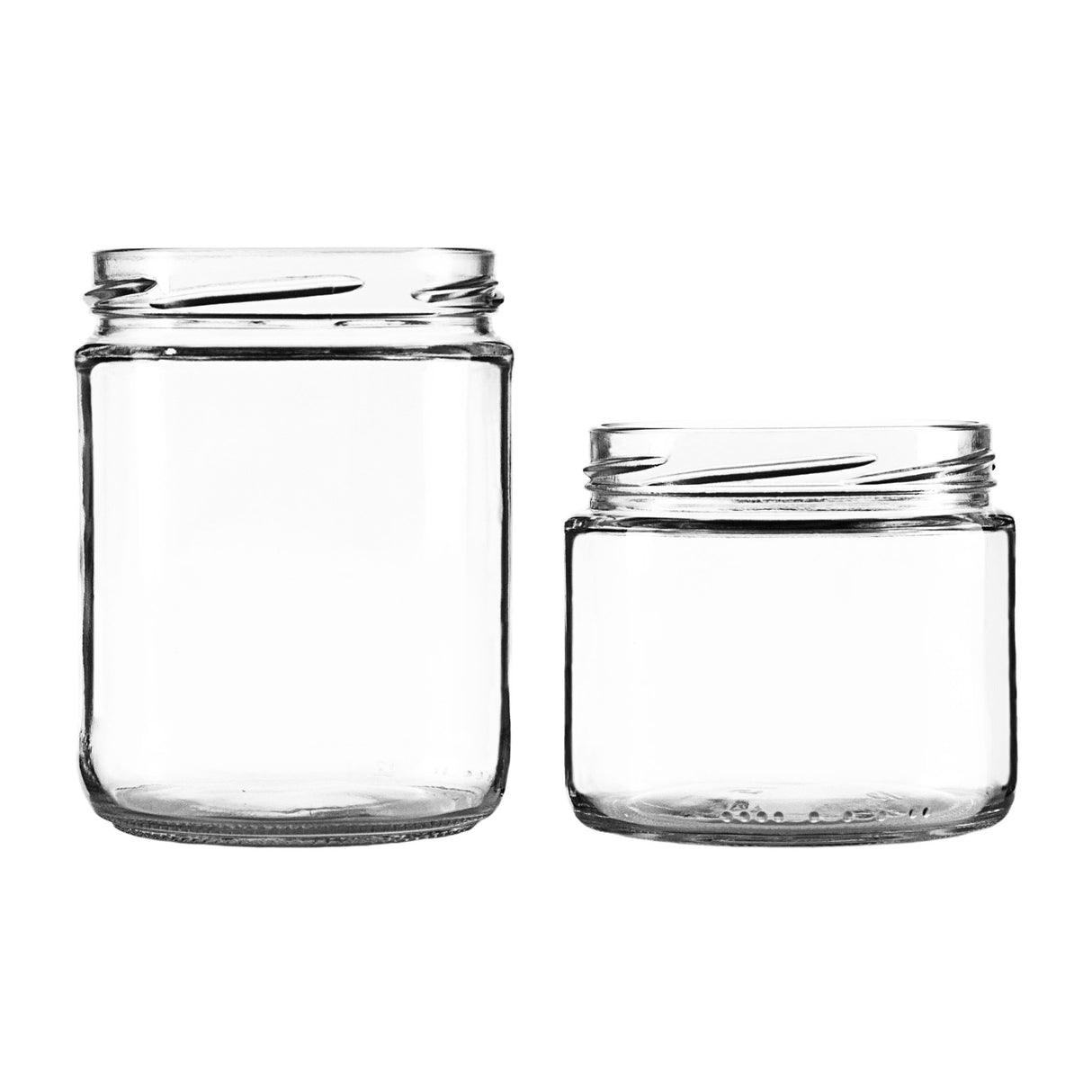 16 oz Wide Mouth Salsa Jar - Flint - Glass Jar | General Bottle Supply