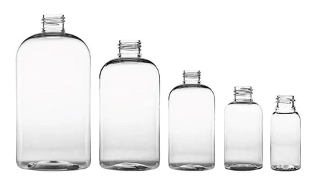Boston Round Plastic Bottles