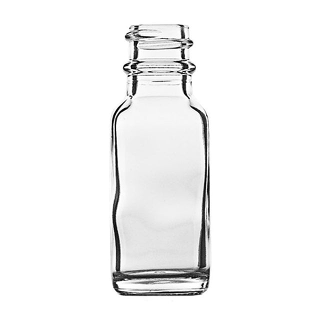 0.5 oz Boston Round Bottle - Flint - Glass Bottle | General Bottle Supply