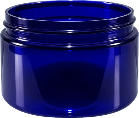 4 oz Wide Mouth PET Jars - Blue - Plastic Jar | General Bottle Supply