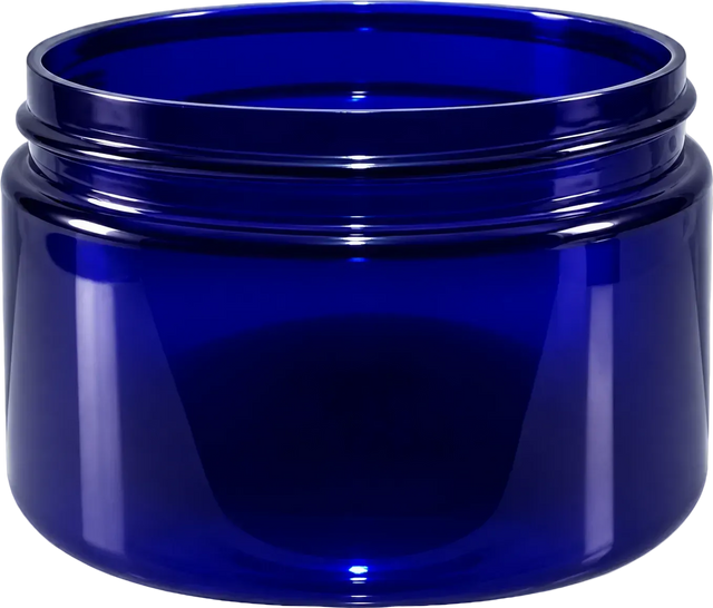 4 oz Wide Mouth PET Jars - Blue - Plastic Jar | General Bottle Supply
